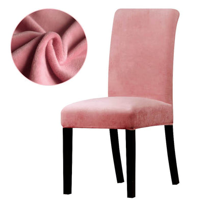 Fodera Per Sedia In Velluto Rosa