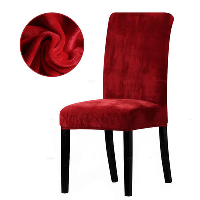 Fodera Per Sedia In Velluto Rosso