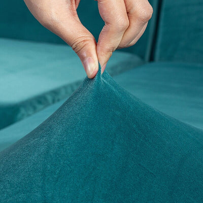 Fodera Per Sedia Xl In Velluto Duck Egg Blue