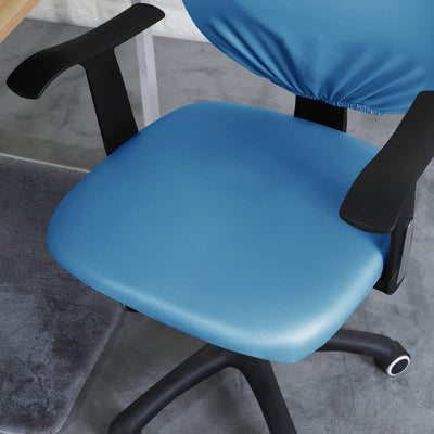 Fodera Per Sedia Da Ufficio In Pelle Celeste