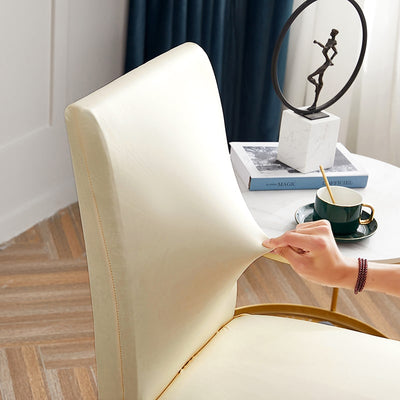 Fodera Per Sedia In Ecopelle Bianco Crema