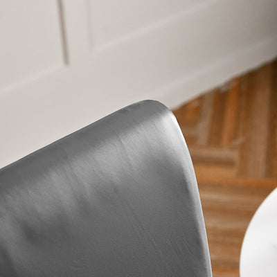 Fodera Per Sedia In Ecopelle Grigio Antracite