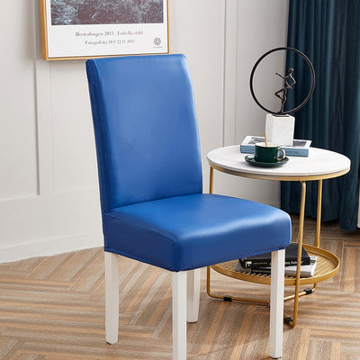 Fodera Per Sedia In Ecopelle Blu
