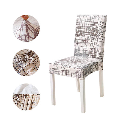 Fodera Per Sedia Moderna (Bianco-Grigio)