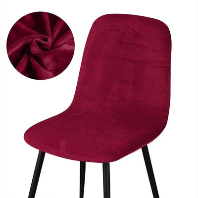Fodera Per Sedia Scandinava Velluto Bordeaux