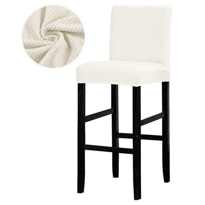 Fodera Per Sgabello Da Bar Bianca Tinta Unita