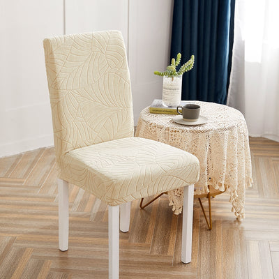 Fodera Per Sedia Impermeabile Foglia Beige