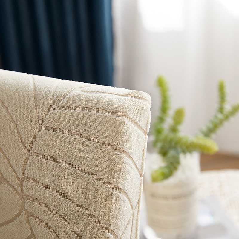 Fodera Per Sedia Impermeabile Foglia Beige