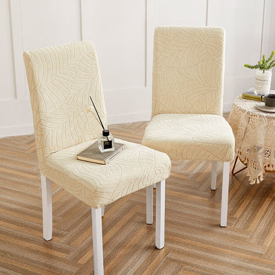 Fodera Per Sedia Impermeabile Foglia Beige