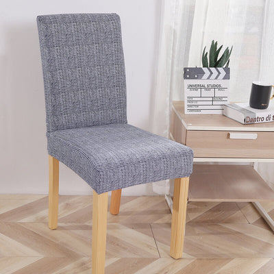 Fodera Per Sedia In Tessuto Grigio Blu