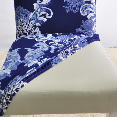 Coprisedia Vintage Bianco E Blu