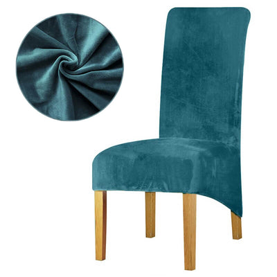 Fodera Per Sedia Xl In Velluto Duck Egg Blue