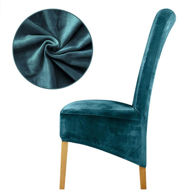 Fodera Per Sedia Xl In Velluto Duck Egg Blue