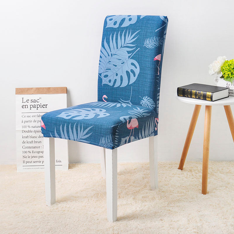 Fodera Per Sedia Floreale (Blu-Rosa)