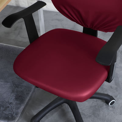 Fodera Per Sedia Da Ufficio In Pelle Bordeaux