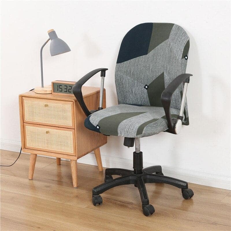 Fodera Per Sedia Da Ufficio Grigia E Cachi