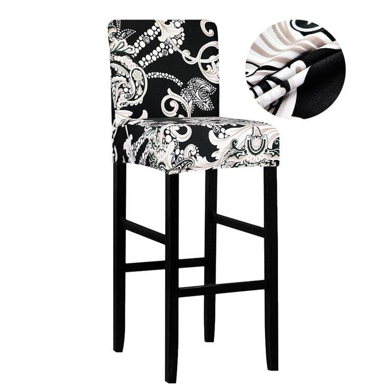 Coprisgabello Da Bar Nero Con Motivo Paisley Beige Malmo