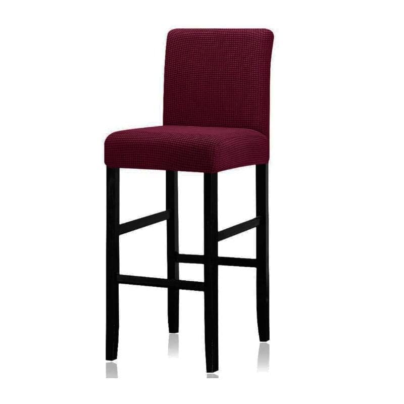 Coprisgabelli Da Bar In Velluto Elasticizzati - Con Schienale, 4 Pezzi, Colore Khaki - Foto 5