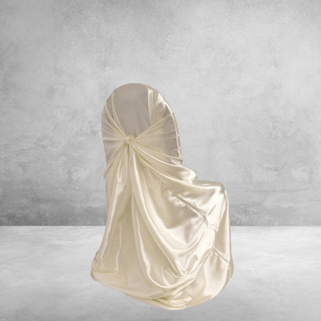 Fodera Per Sedia Da Matrimonio In Raso Ecru