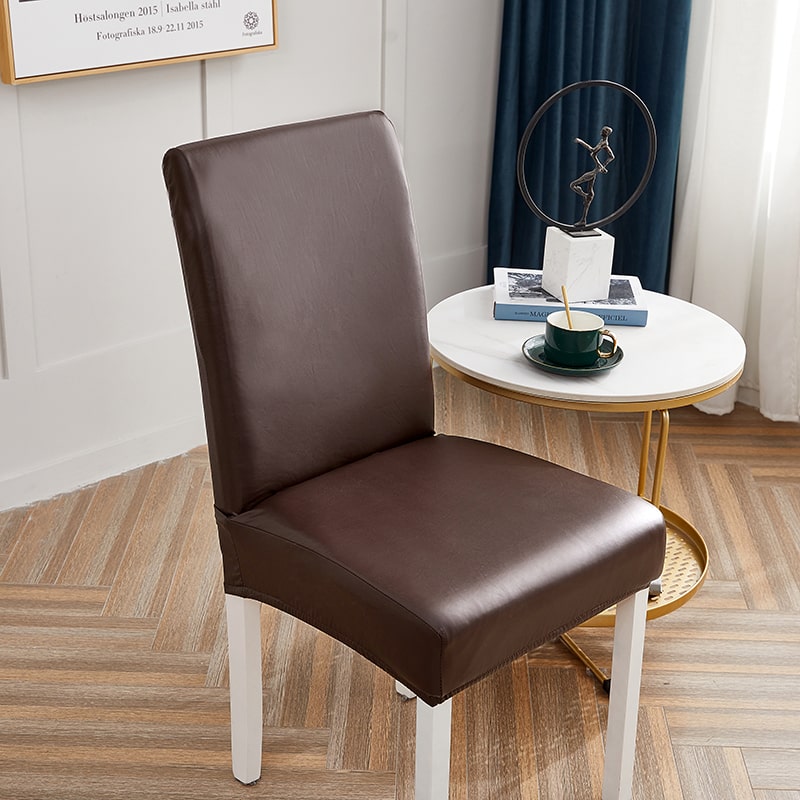 Fodera Per Sedia In Ecopelle Marrone