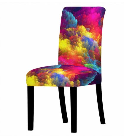 Fodera Per Sedia Marmorizzata Colorata Rosa