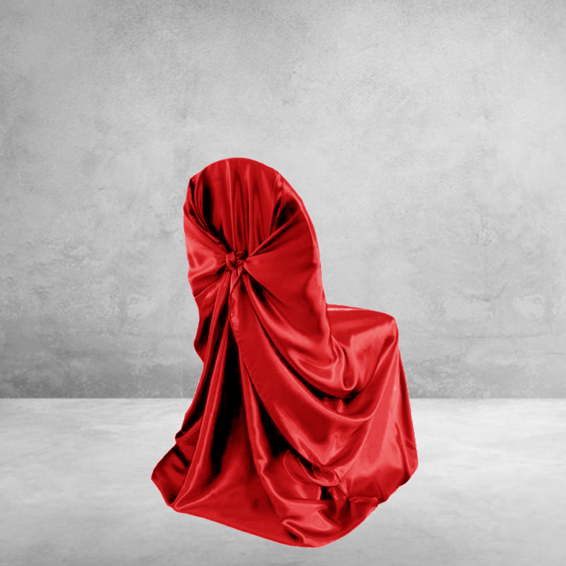 Fodera Per Sedia Da Matrimonio In Raso Rosso