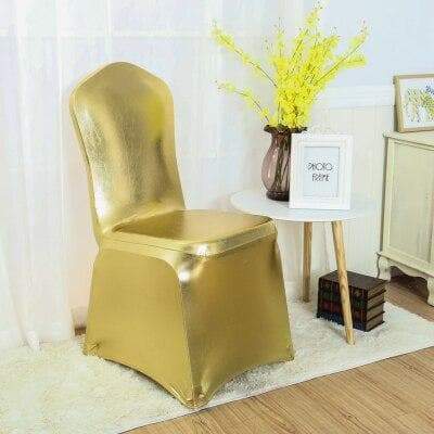 Fodera Per Sedia Da Matrimonio In Oro Metallizzato