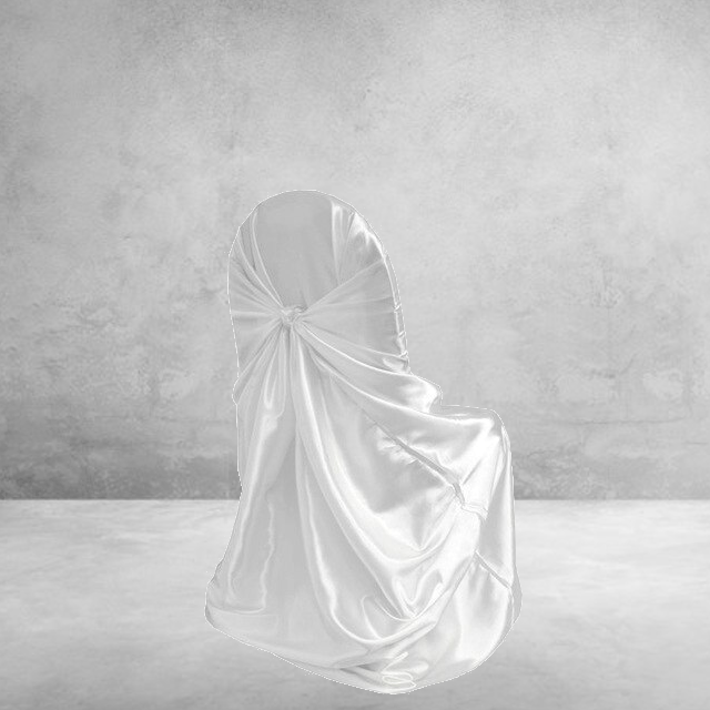 Fodera Per Sedia Da Matrimonio In Raso Bianco