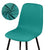 Peacock Fodera Per Sedia Scandinava Blu-Verde
