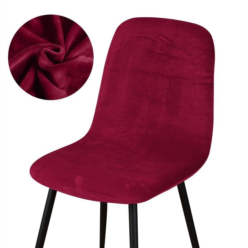 Fodera Per Sedia Scandinava Velluto Bordeaux