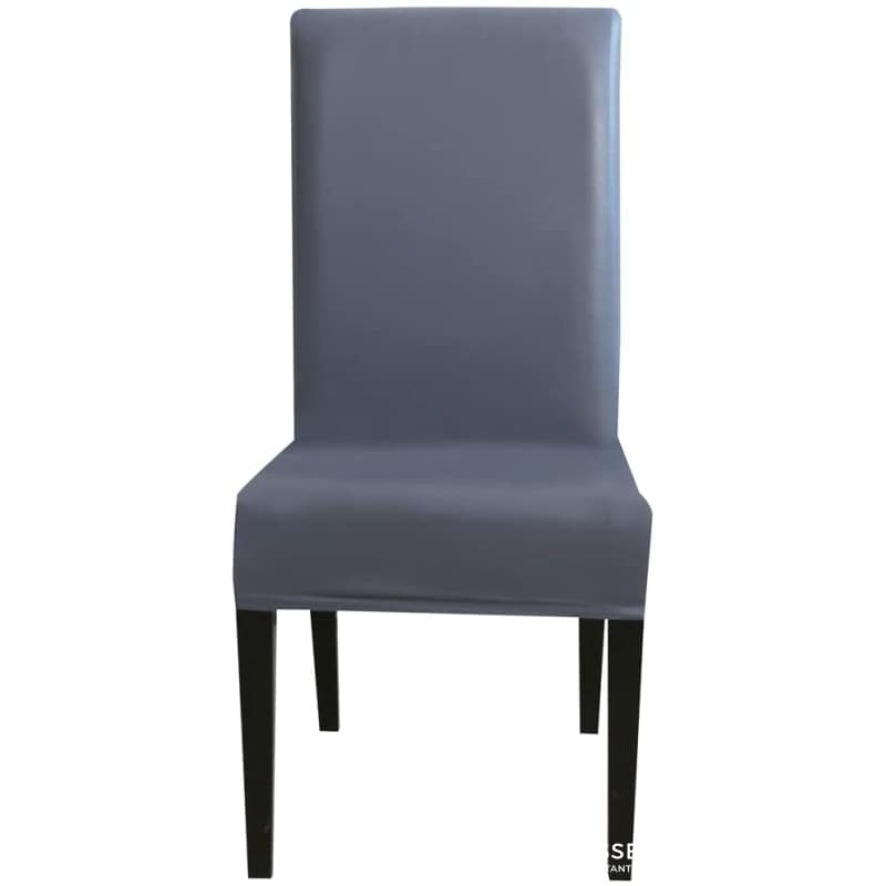 Fodera Per Sedia In Similpelle Grigio Tinta Unita