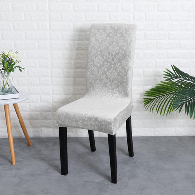 Fodera Per Sedia In Velluto Grigio Lily