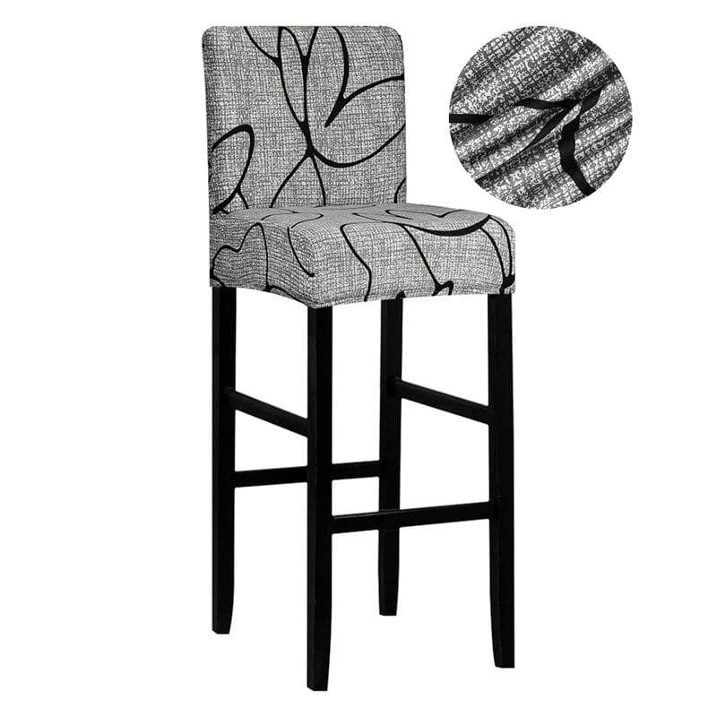 Coprisgabello Da Bar Grigio Con Motivi Neri