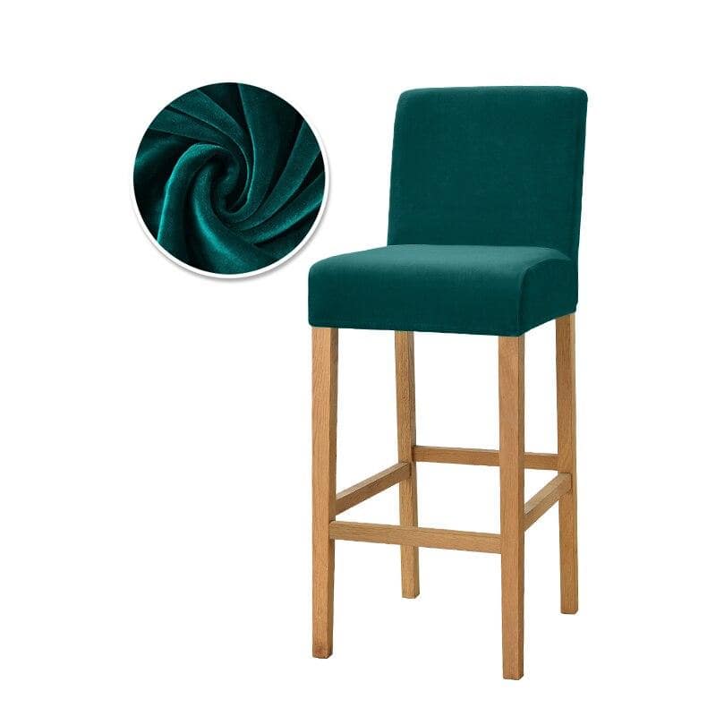Fodera Per Sgabello Da Bar In Velluto Verde Abete