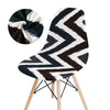 Fodera Per Sedia Scandinava In Bianco E Nero Con Motivo A Z