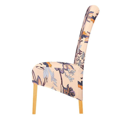 Fodera Per Sedia Floreale Beige Di Grandi Dimensioni