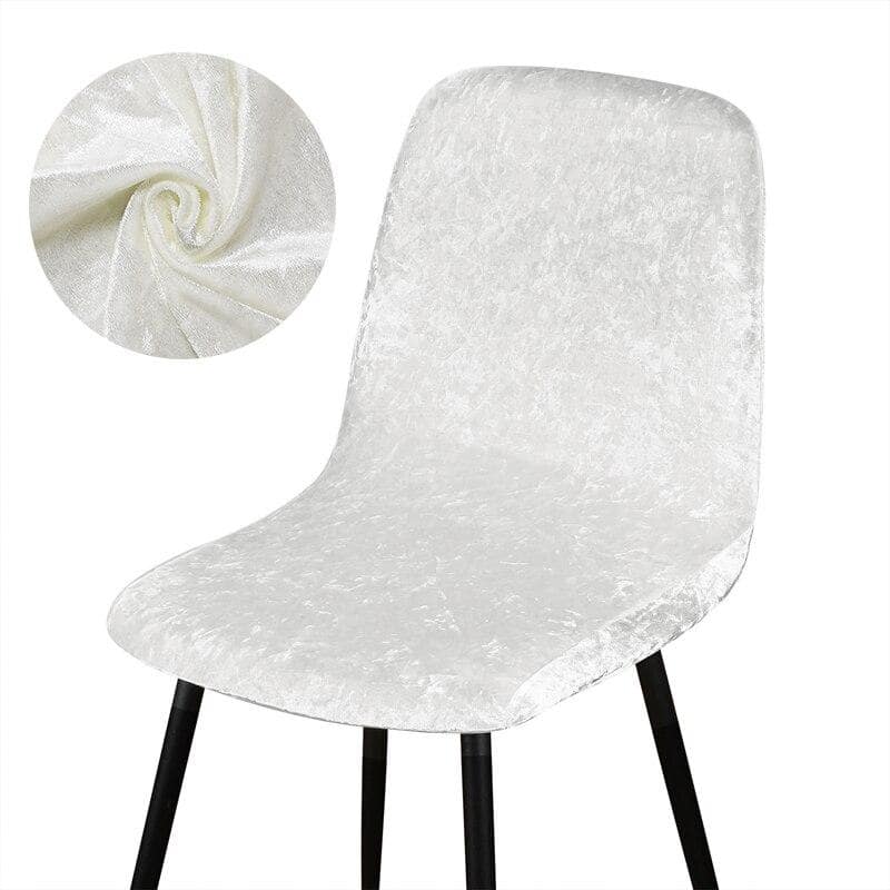 Fodera Per Sedia Scandinava United White Velvet