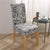 Coprisedia Grigio Con Fiori Bianchi