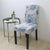 Coprisedia Grigio Chiaro Con Fiori Blu