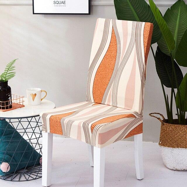Fodera Per Sedia Beige Con Motivo Paisley